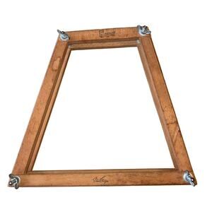 VNTG Regent Wood Tennis Racket Press Frame Don Budge Signature Mid Century Decor